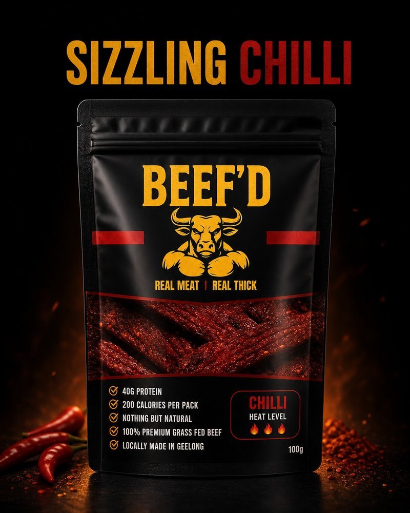 BEEF'D Sizzling Chilli beef jerky