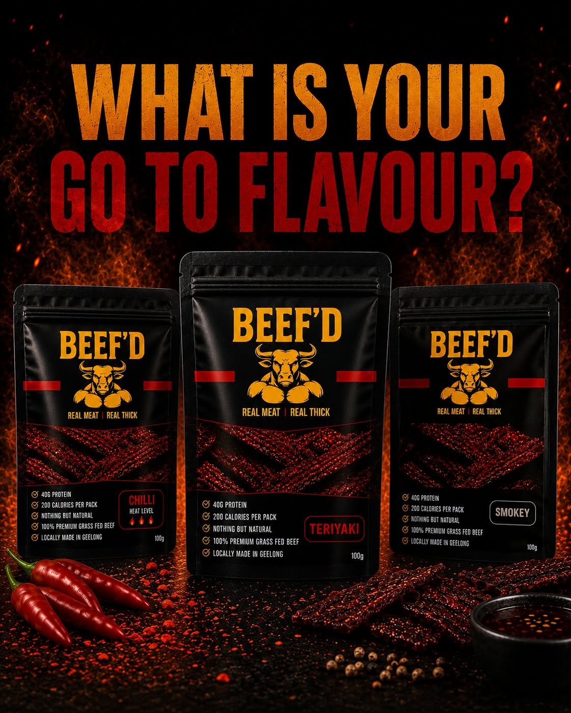 The BEEF'D flavour range
