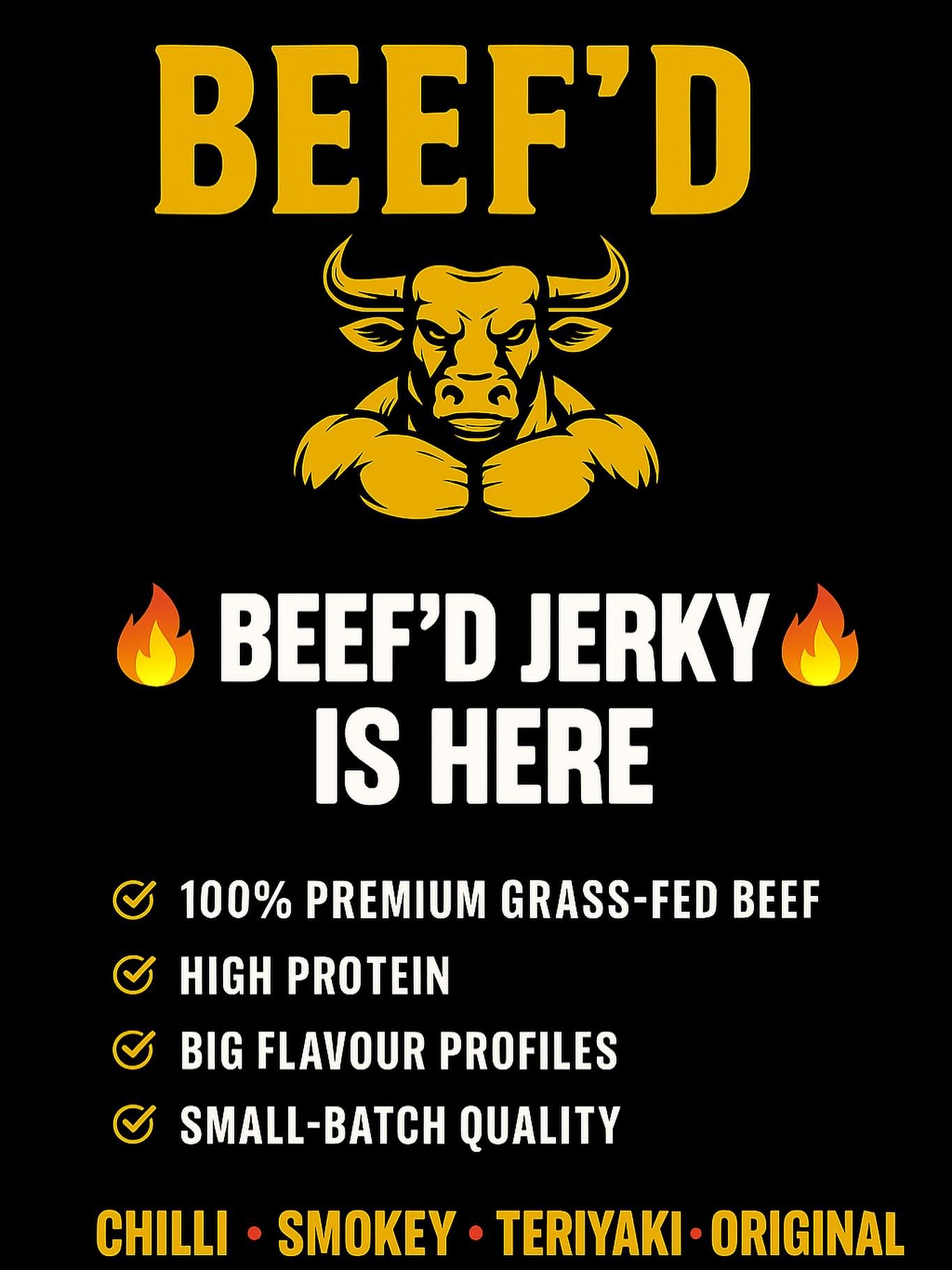 BEEF'D thick-cut beef jerky