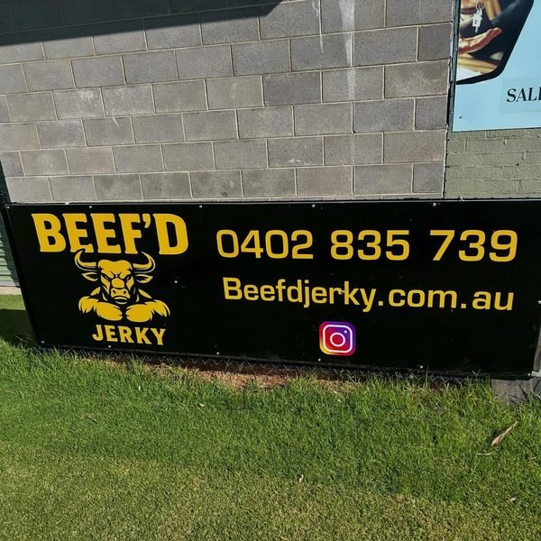 BEEF'D sponsor sign on display at Burdoo Reserve, home of the Grovedale Tigers