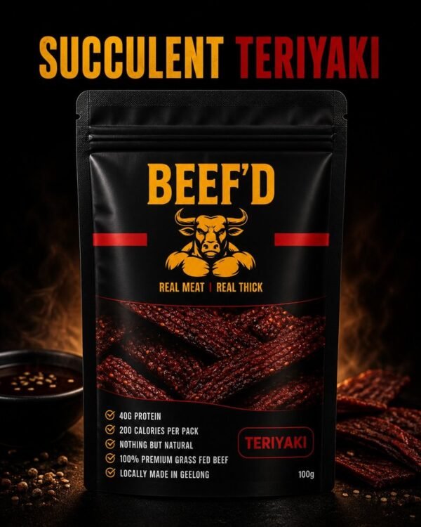 BEEF'D Jerky — Succulent Teriyaki (100g)