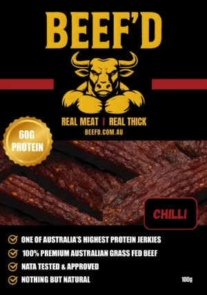 BEEFD Jerky Chilli 100g pack front