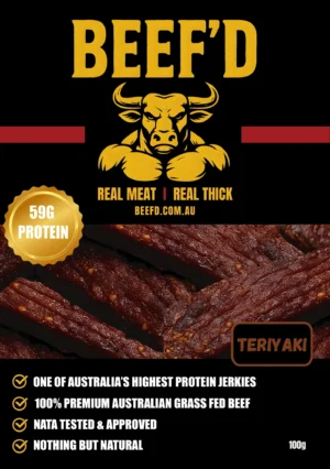 BEEFD Jerky Teriyaki 100g pack front